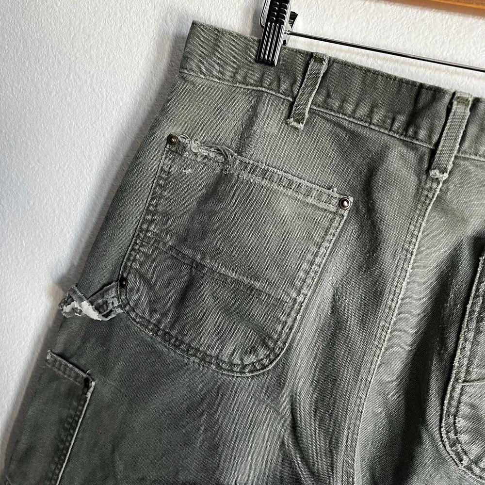 Carhartt B136 MOS green double knee work wear carpenter pants - Picture 8 of 15